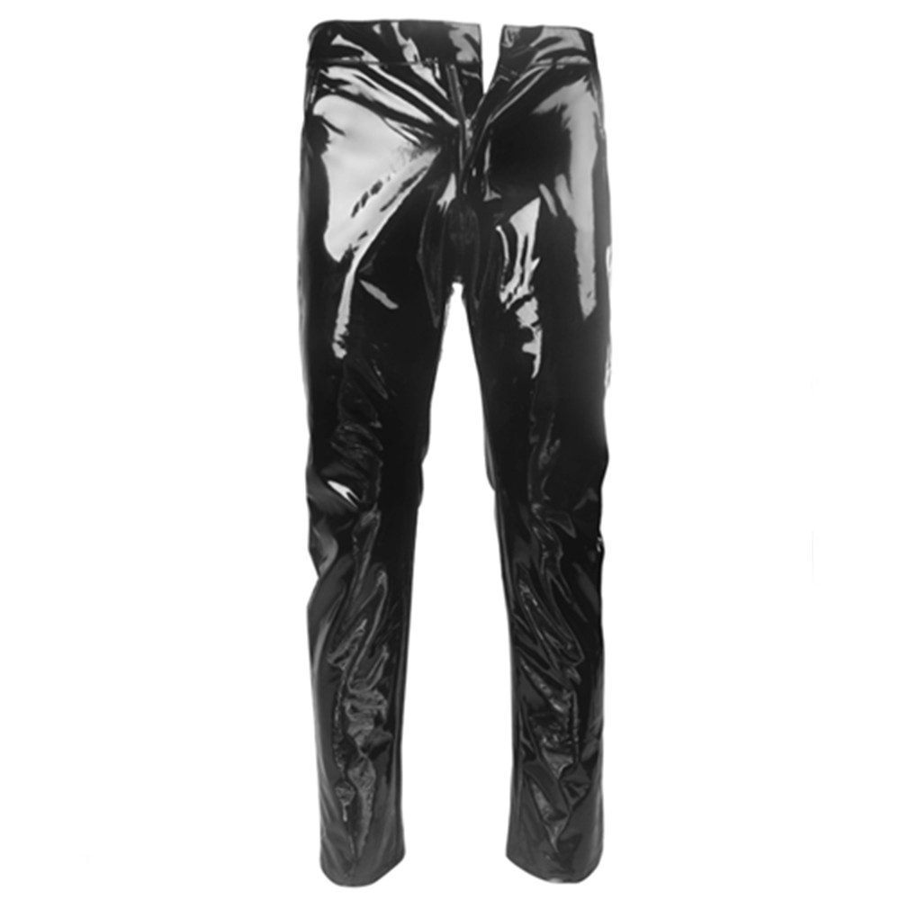Shiny PVC Latex Trousers Men M - Motorcycle Gear Mens review and price
