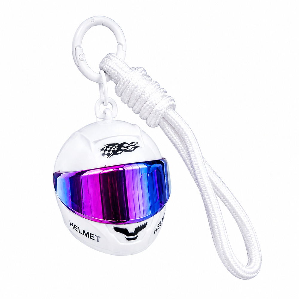 Cool Colorful Helmet Keychain  - Motorcycle Gear Backpack review and price
