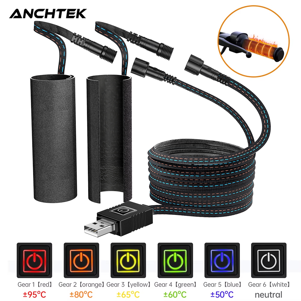 Anchtek Heated Motorcycle Hand - Handlebar Grip Heated review and price